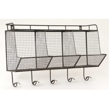 Wieszaki Ścienne z Koszami Industrialne