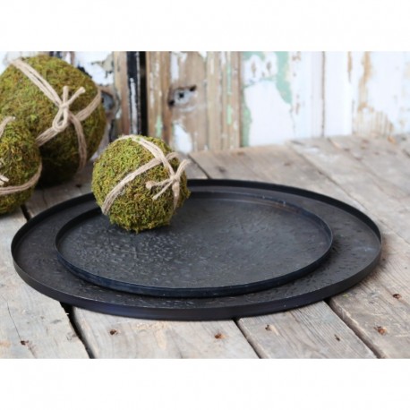 Taca Metalowa Chic Antique z Wzorkami A