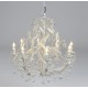 Żyrandol Prowansalski z Kryształkami i Liśćmi