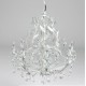 Żyrandol Prowansalski z Kryształkami i Liśćmi