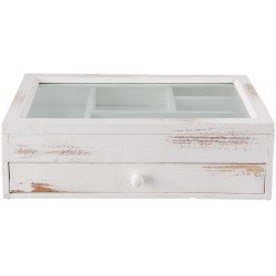 Pudełko Shabby Chic Przeszklone