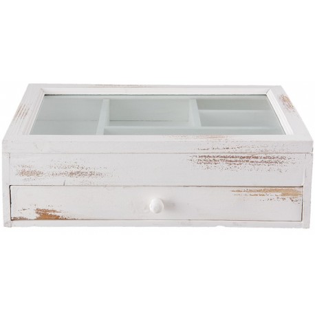 Pudełko Shabby Chic Przeszklone