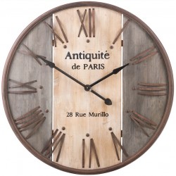 Duży Zegar Drewniany Paris Clayre & Eef