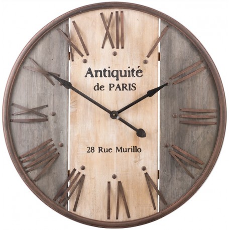 Duży Zegar Drewniany Paris
