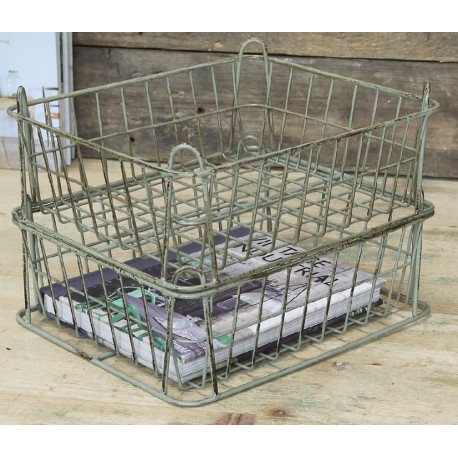 Metalowe Kosze Chic Antique 2szt. Nakładane