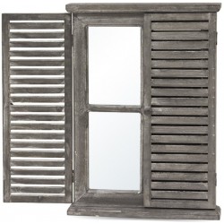 Lustro Prowansalskie Okno Białe B