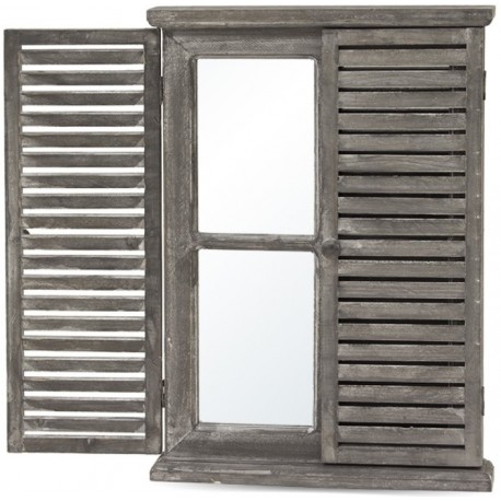 Lustro Prowansalskie Okno Białe B