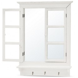 Lustro Prowansalskie z Okiennicami i Szufladkami A