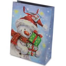 Torebka Świąteczna Na Prezenty z Bałwanem B