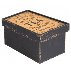 Drewniane Pudełko Retro Herbata