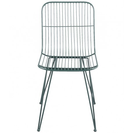 Metalowe Krzesło Loft Zielone