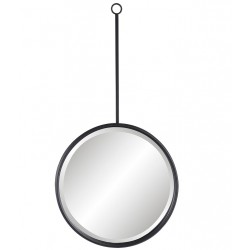 Lustro Okrągłe w Metalowej Ramie