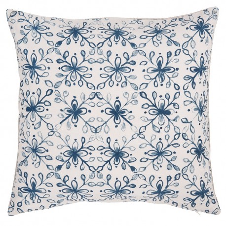 Poszewka Ozdobna w Niebieskie Kwiaty C