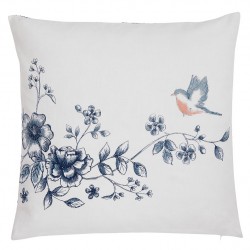  Poszewka Na Poduszkę Prowansalska w Niebieskie Kwiaty