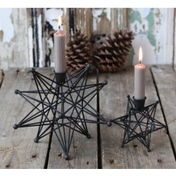 Świecznik Gwiazda Chic Antique Metalowy A