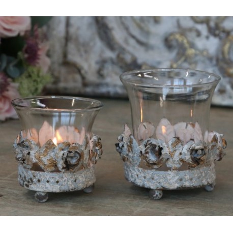 Świecznik Na Tealight Róże Duży