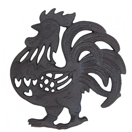 Żeliwna Podstawka Pod Garnek Kogut