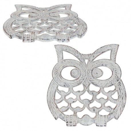 Żeliwna Podstawka Pod Garnek Sowa