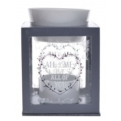 Kominek Zapachowy Prowansalski z Sercem Czarny