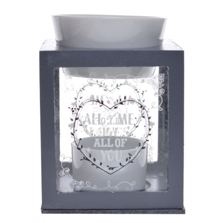 Kominek Zapachowy Prowansalski z Sercem Czarny