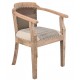 Krzesło z Podłokietnikami w Stylu Francuskim