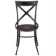 Krzesło Metalowe Loft Czarne