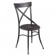 Krzesło Metalowe Loft Czarne