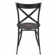 Krzesło Metalowe Loft Czarne