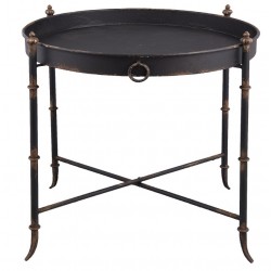 Matowy Stół Vintage Czarny