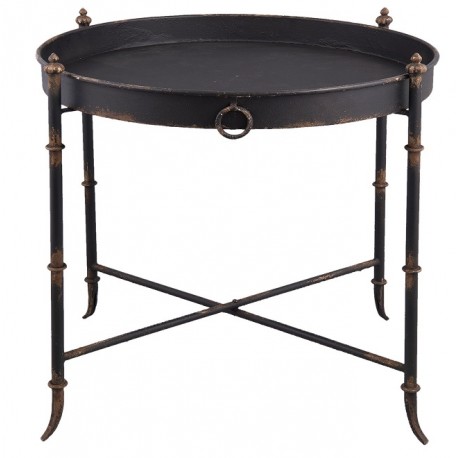 Matowy Stół Vintage Czarny