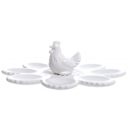 Talerz Na Jajka Biały B