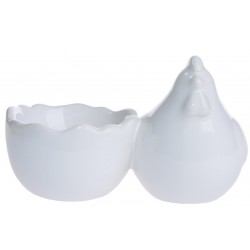 Kieliszek Na Jajko z Zajączkiem Biały