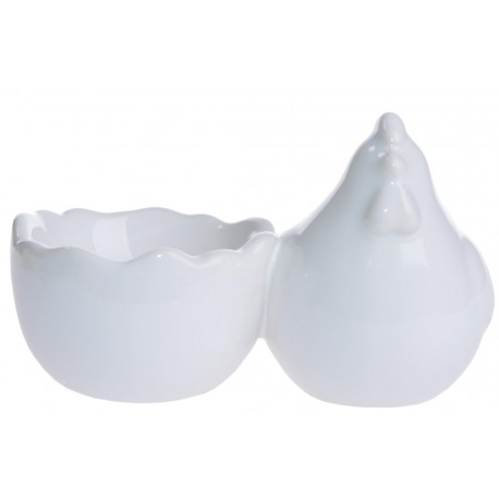 Kieliszek Na Jajko z Zajączkiem Biały