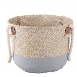 Pleciony Kosz z Trawy Morskiej 1C