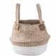Pleciony Kosz z Trawy Morskiej Z Uchwytami 2B