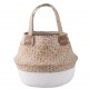 Pleciony Kosz z Trawy Morskiej Z Uchwytami 2B