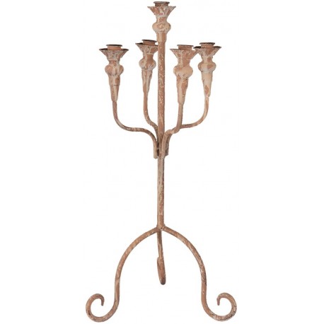 Duży Świecznik Metalowy