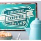 Tabliczka Metalowa Vintage Coffee B