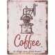 Tabliczka Metalowa Vintage Coffee A