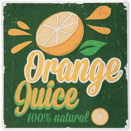 Tabliczka Metalowa Vintage Sok