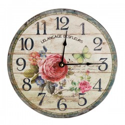 Zegar Prowansalski Kwiaty 1