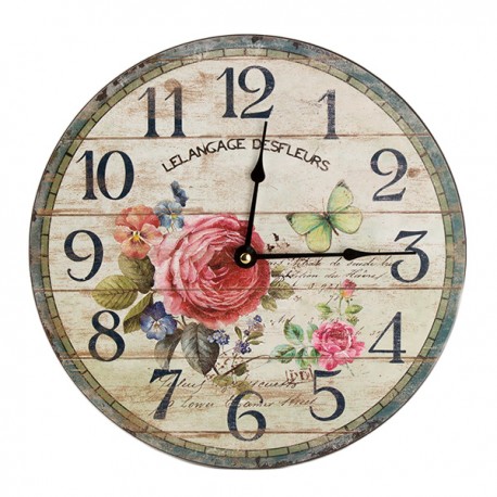 Zegar Prowansalski Kwiaty 1