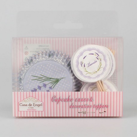 Papierowe Foremki Na Babeczki Lawenda B