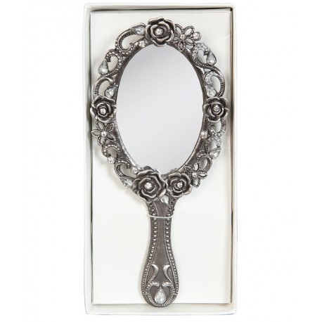 Lusterko Ręczne Srebrne C