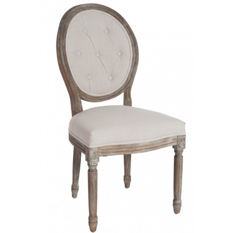 Krzesło Medalion Tapicerowane Prowansalskie A