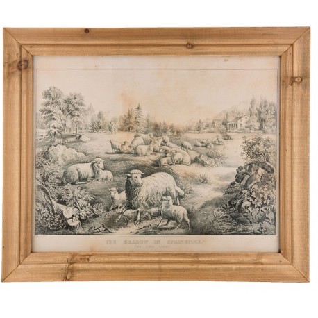 Obraz Prowansalski w Postarzanej Ramie A