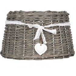  Ratanowy Abażur z Sercem B