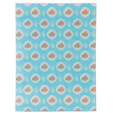 Szklana Deska Do Krojenia Retro z Kwiatkami B