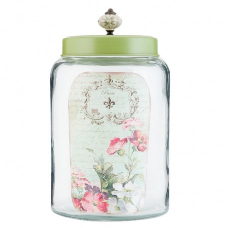 Słoik Ozdobny w Stylu Prowansalskim B