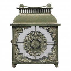 Lampion Latarnia Chic Antique Zielona